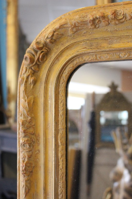 Antique Mirror, Mercury and Patina 69 X 84 Cm