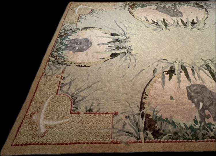 Tapis au point noué d'après Aubusson
