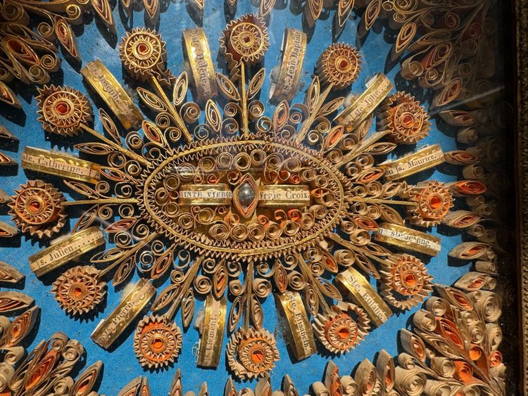 Reliquary paperolles of the Holy Virgin and the True Cross – early 19th century