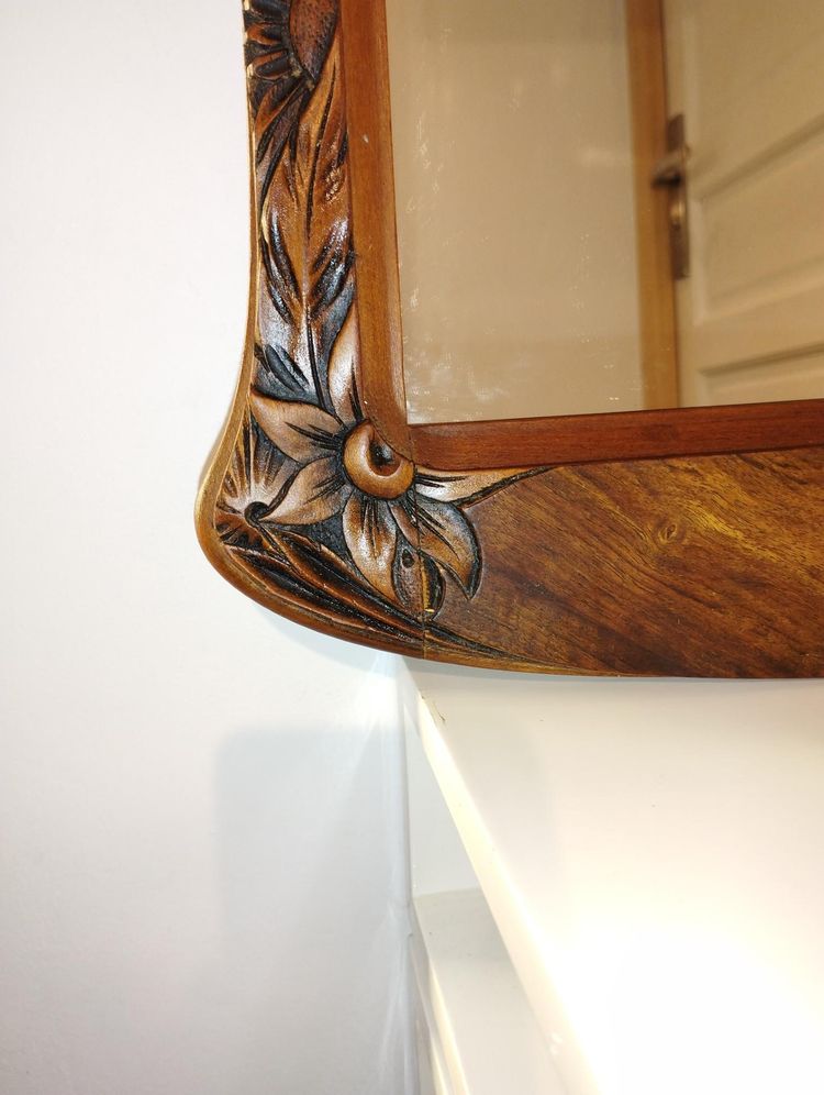 Antique mirror in the style of Camille Gauthier - Art Nouveau
