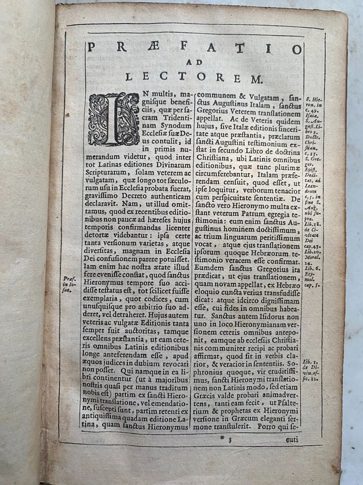 BIBLIA SACRA Vulgatae Editionis Sixti V. Pont. Mr. Iuslu recognized VIII. auctoritate eddita 1682 Col