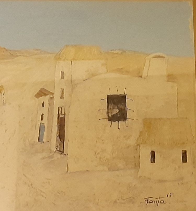 Paysage à la fillette ROBERT FONTA 