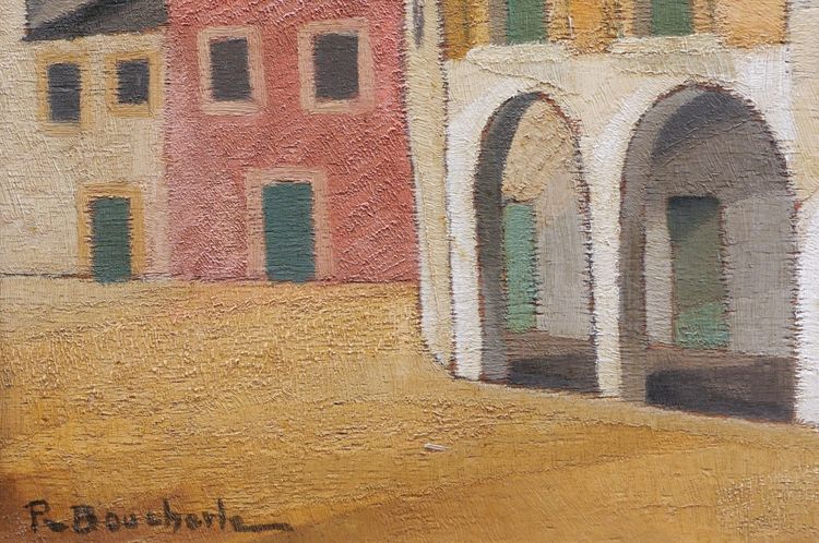 Pierre BOUCHERLE, Imaginäre Landschaft, Tunesien oder Spanien?