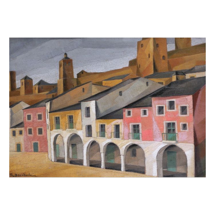 Pierre BOUCHERLE, Imaginäre Landschaft, Tunesien oder Spanien?