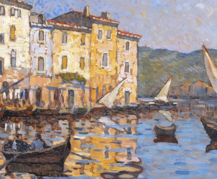 Ferdinand Olivier, Lively Landscape In Martigues