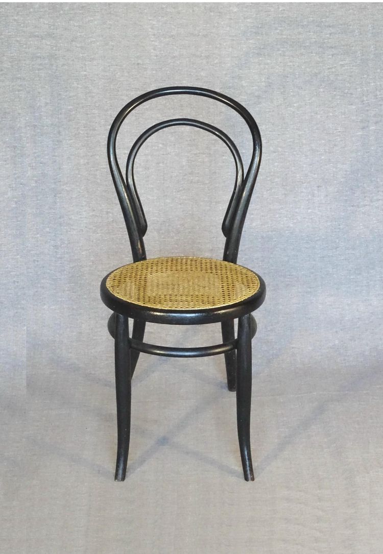 Chair No. 14 by KOHN, black Empire, circa 1875 - no Thonet -