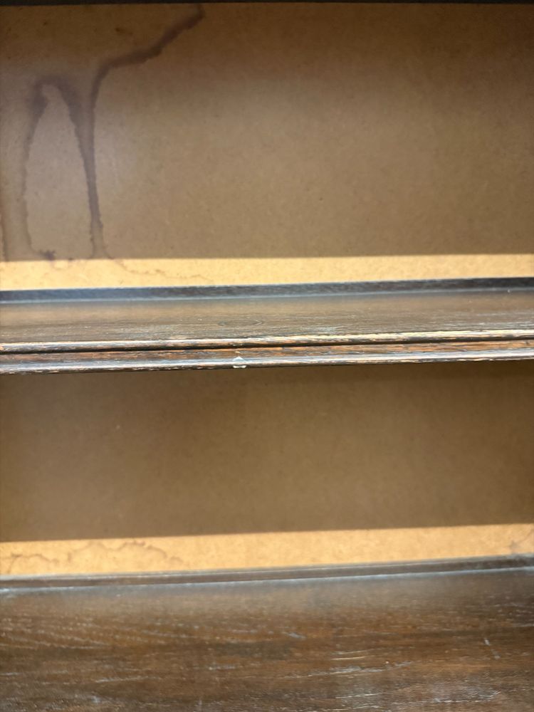 Étagère murale ancienne en chêne, XIXe siècle, Bristol Makers, 111 x 60 x 21 cm. Très belle.