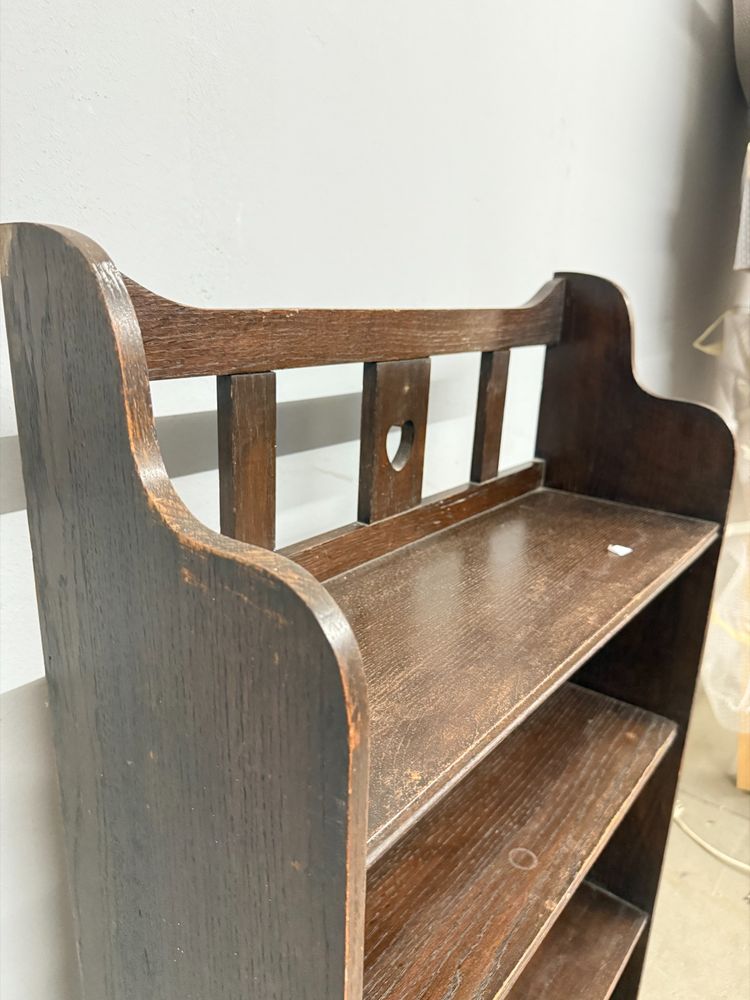 Étagère murale ancienne en chêne, XIXe siècle, Bristol Makers, 111 x 60 x 21 cm. Très belle.