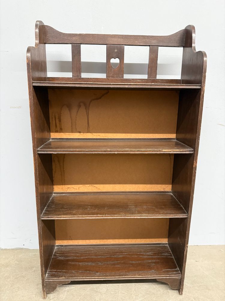 Étagère murale ancienne en chêne, XIXe siècle, Bristol Makers, 111 x 60 x 21 cm. Très belle.