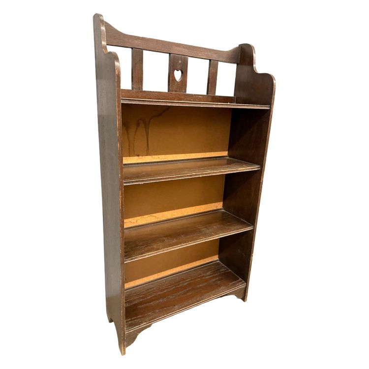 Étagère murale ancienne en chêne, XIXe siècle, Bristol Makers, 111 x 60 x 21 cm. Très belle.