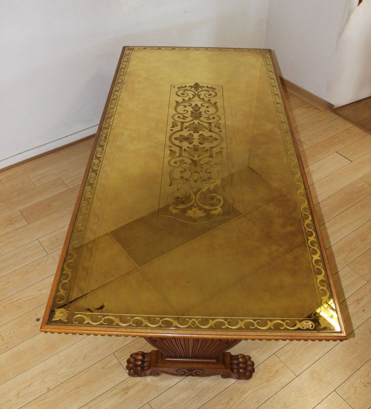 Neoclassical dining table by Christian Krass circa 1950