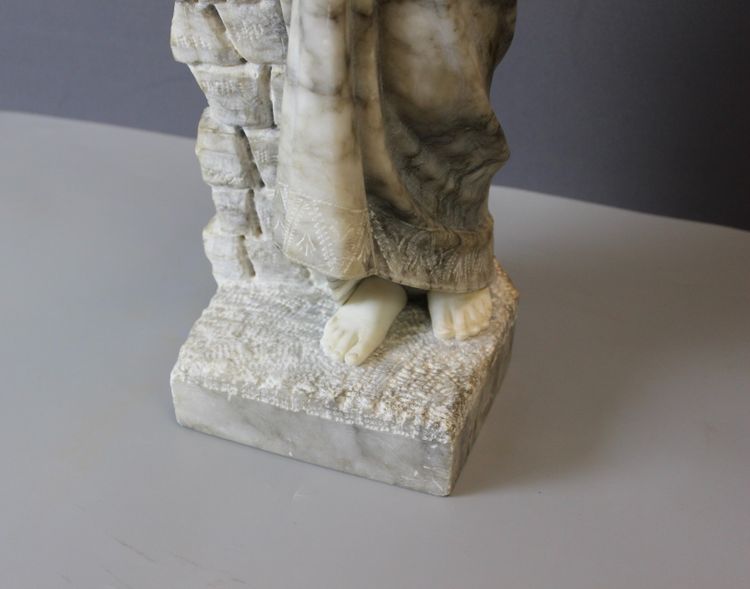 Scultura in alabastro, Donna con turbante di Corrini