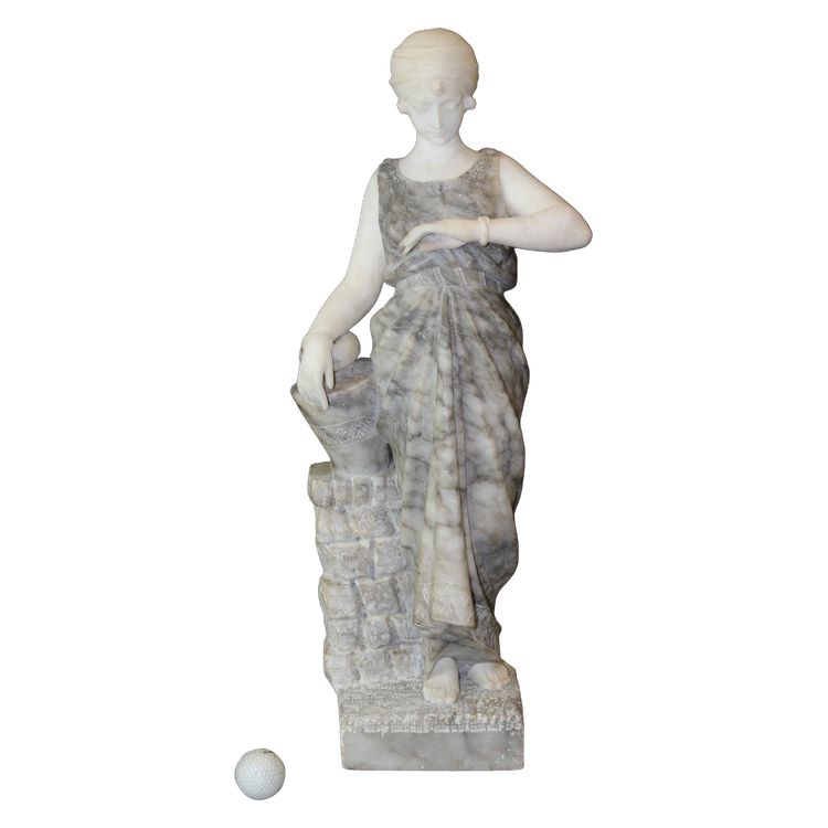 Scultura in alabastro, Donna con turbante di Corrini