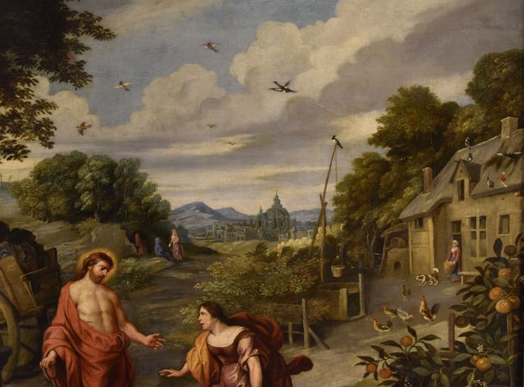 Noli Me Tangere, Jan Brueghel The Younger (antwerp 1601–1678) Workshop Of