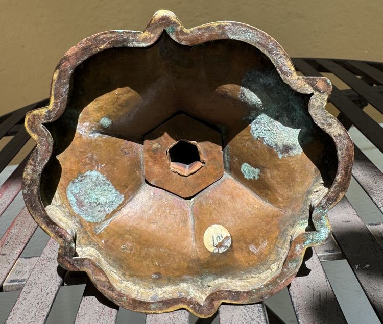 Monstrance Reliquary in copper - Circa 1500