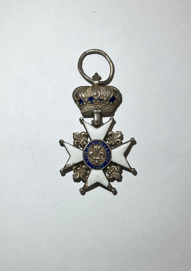 Medaglia del Giglio in argento e smalto, 1814