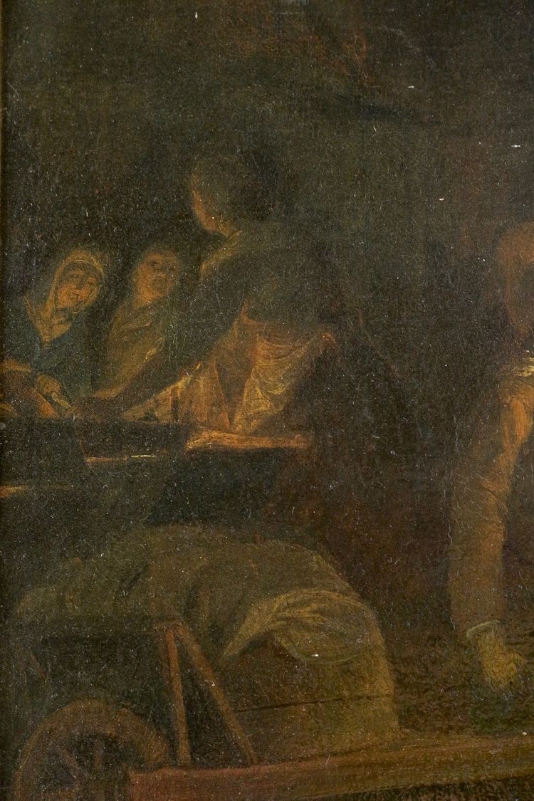 Petrus Van Schendel (1806–1870) Der Fischmarkt in Avond, Öl auf Leinwand um 1840–1850