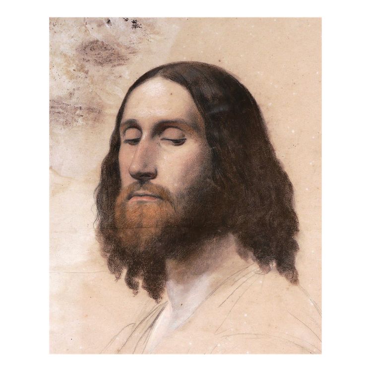 Auguste-Barthélémy GLAIZE, Face of Christ (preparatory for The Conversion of Magdalene)