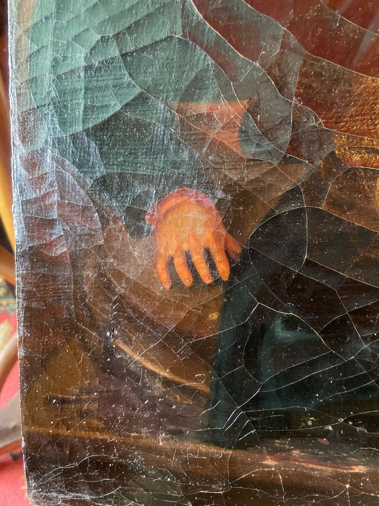 Huile sur Toile Religieux, 18ième siècle