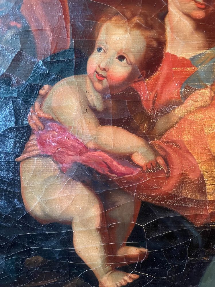 Huile sur Toile Religieux, 18ième siècle