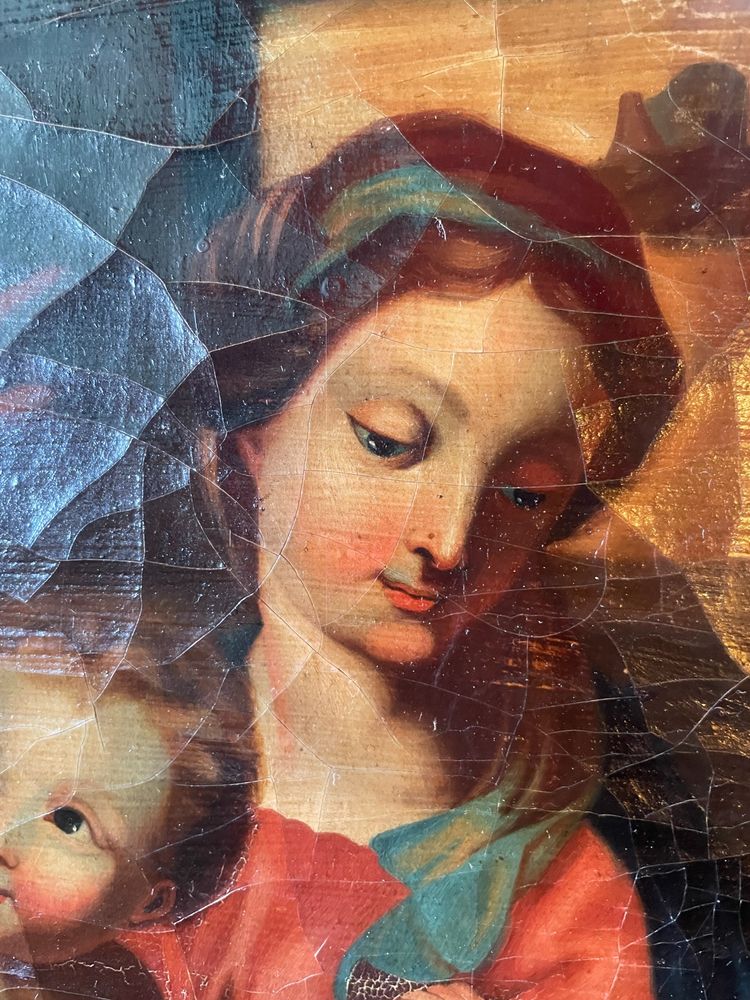 Huile sur Toile Religieux, 18ième siècle