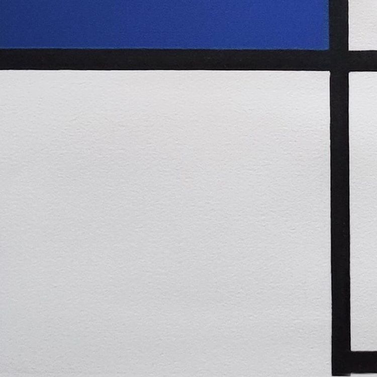 Splendida litografia originale degli anni '70, "Composizione", in edizione limitata, ispirata a Piet Mondrian
