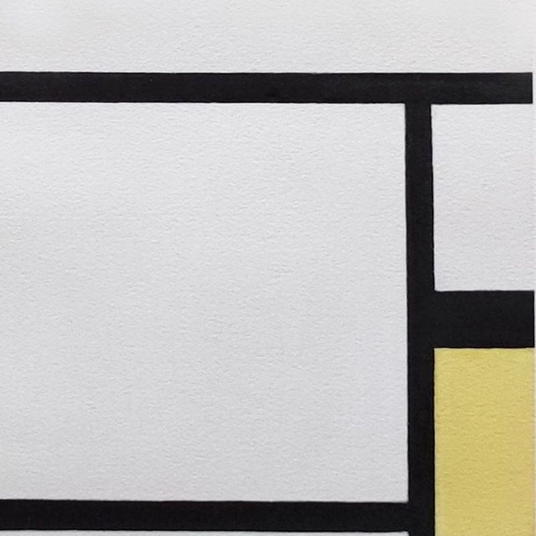 Splendida litografia originale degli anni '70, "Composizione", in edizione limitata, ispirata a Piet Mondrian