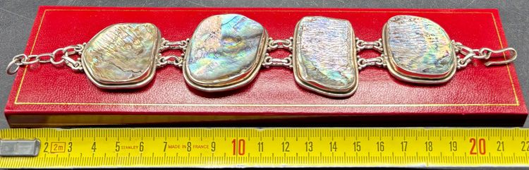BRACELET ARGENT ET NACRE