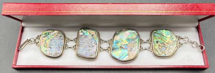BRACELET ARGENT ET NACRE