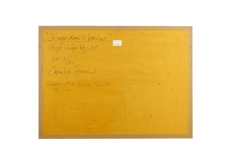 Bas-relief panel entitled "I swim in happiness". Contemporary. LS64453009P