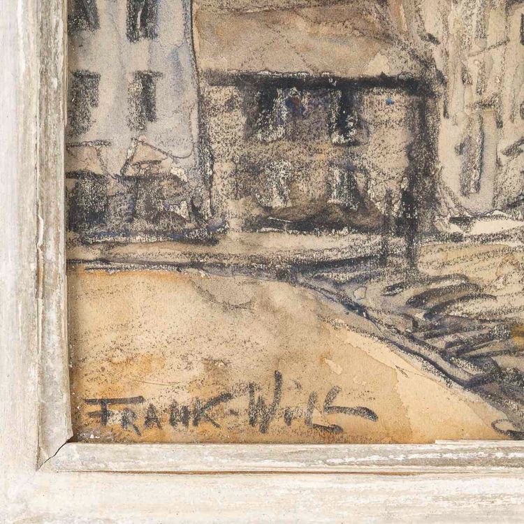 Frank Will (1900-1951) Montmartre Place du Tertre Aquarell, circa 1925-1930