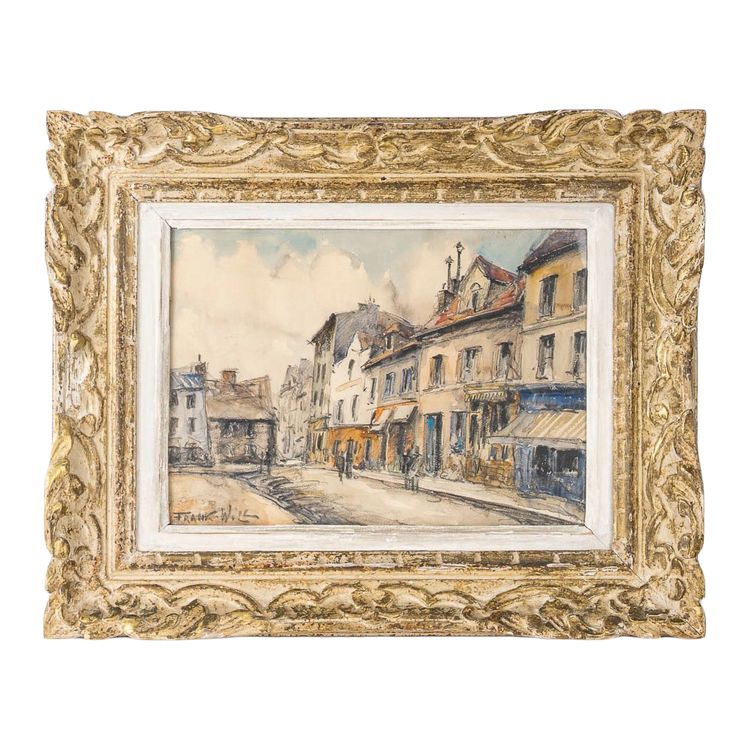 Frank Will (1900-1951) Montmartre Place du Tertre Aquarell, circa 1925-1930