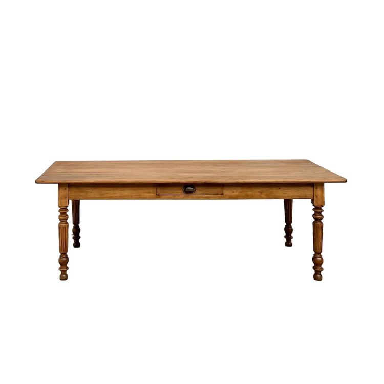 Table de ferme en noyer blond – circa 1900