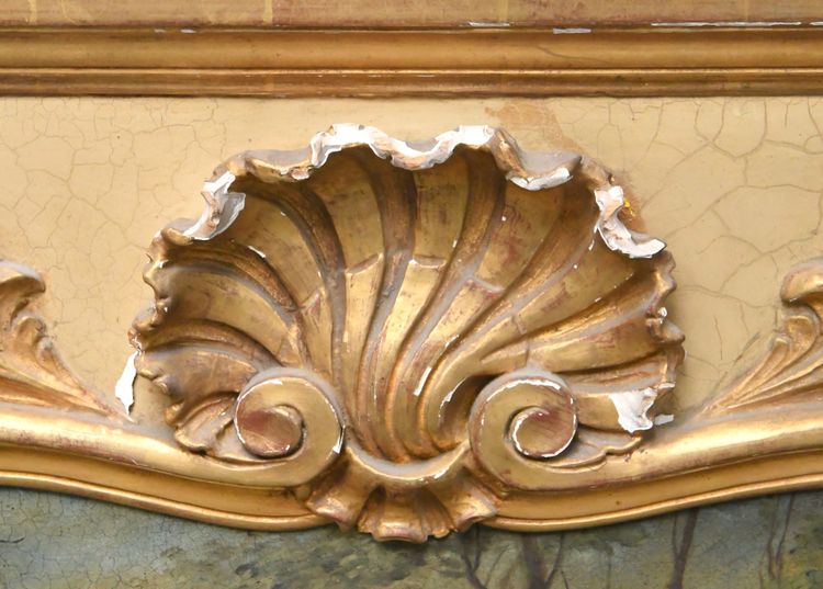 Trumeau decorated with a gallant scene after Boucher