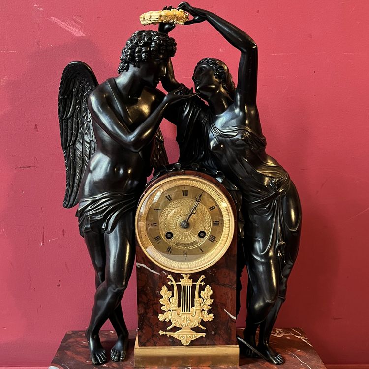 Psyche krönt Amor, nach Claude Michallon, frühes 19. Jahrhundert