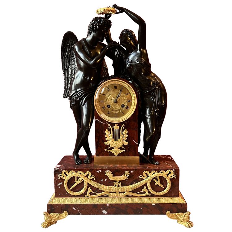 Psyche krönt Amor, nach Claude Michallon, frühes 19. Jahrhundert