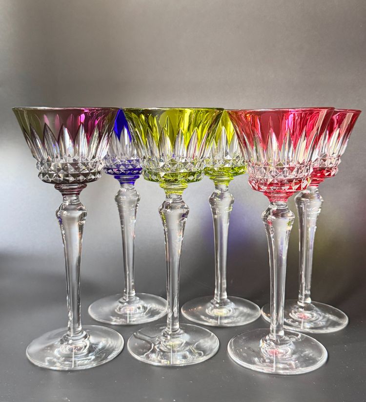 Baccarat-Set – 6 Roemers-Weingläser – Piccadilly