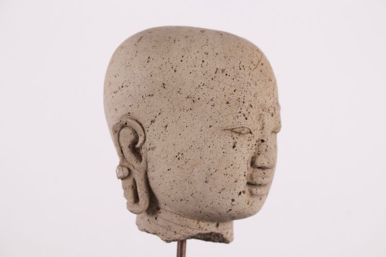 Tête de Bouddha en Tuf du Royaume Majapah