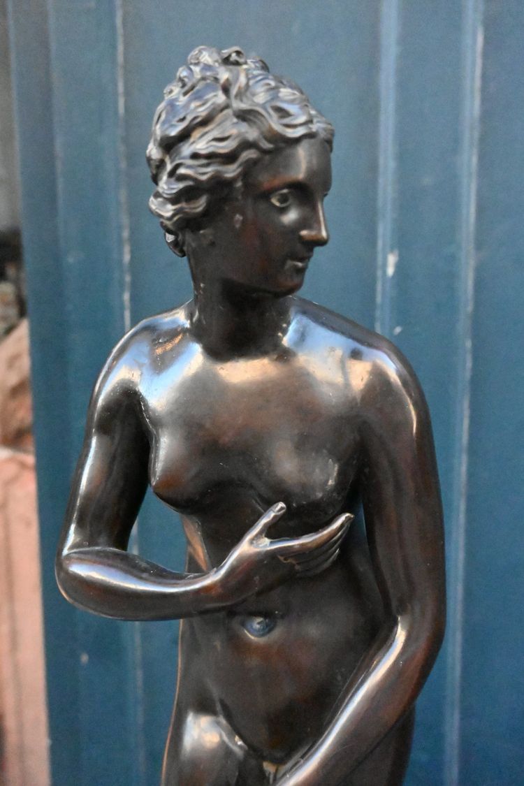 Paar seltener Bronzen: Die Medici-Venus und der Belvedere-Antinoos nach der Antike