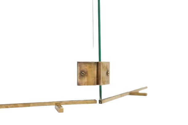 Jacques Adnet. Pare feu en verre et bronze. Années 1950.  LS6459259S