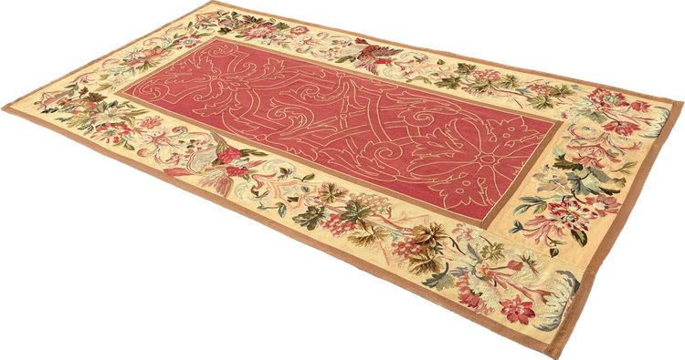 Fragment eines Aubusson-Wandteppichs aus dem 19. Jahrhundert, 280 x 150 cm