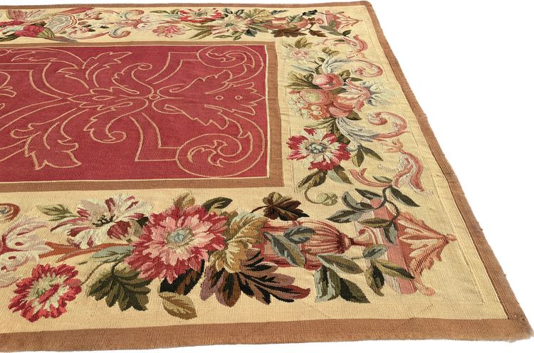 Fragment eines Aubusson-Wandteppichs aus dem 19. Jahrhundert, 280 x 150 cm