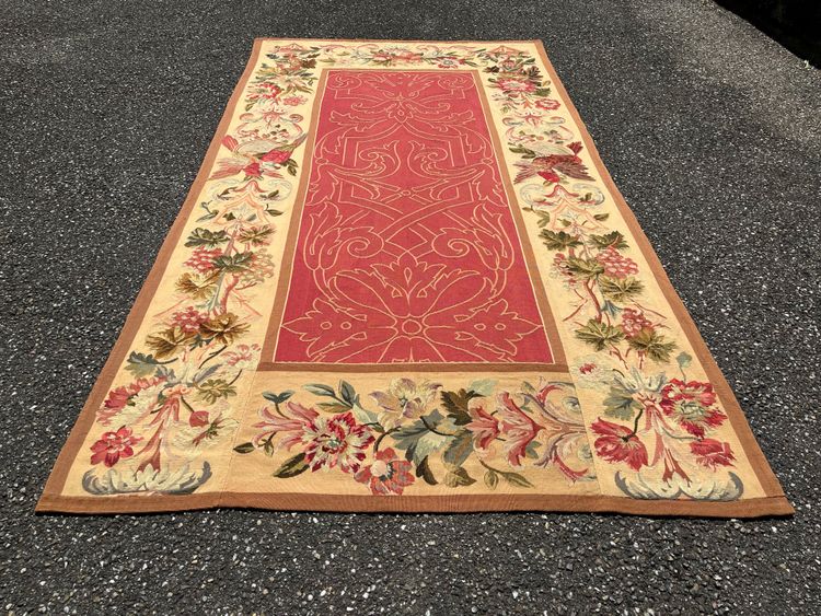 Fragment eines Aubusson-Wandteppichs aus dem 19. Jahrhundert, 280 x 150 cm