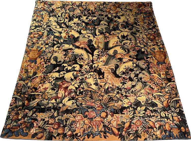 Kohlblatt-Wandteppich Robert Four - Aubusson