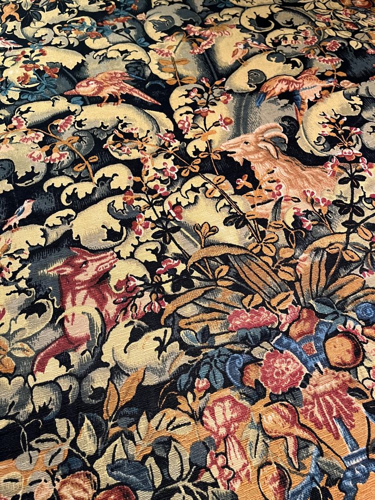 Kohlblatt-Wandteppich Robert Four - Aubusson