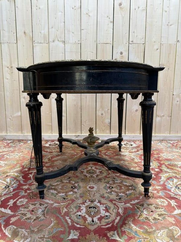 Bureau - Consile d'entrée époque Napoléon III en bois noirci 