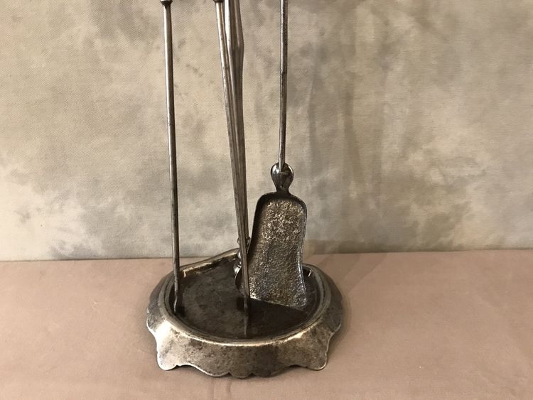 Antique iron fireplace set from the 19th century