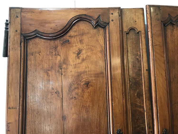 Coppia di porte antiche in legno da frutto della fine del XVIII secolo