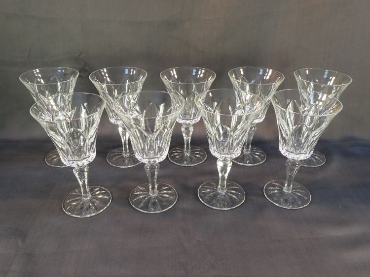 CRISTAL de SAINT-LOUIS 9 Wassergläser Modell CAMARGUE 17,3 cm