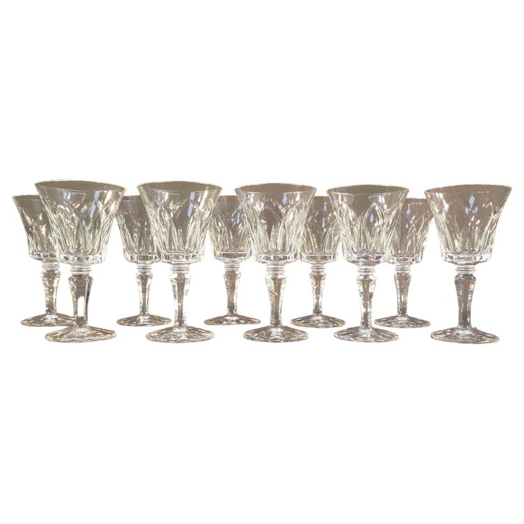 CRISTAL de SAINT-LOUIS 10 CAMARGUE model wine glasses 13.4 cm